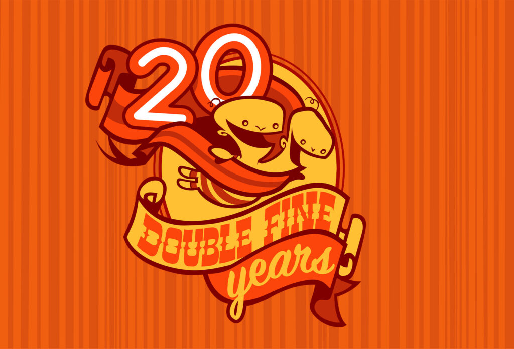 Double Fine 20th Anniversary Logo
